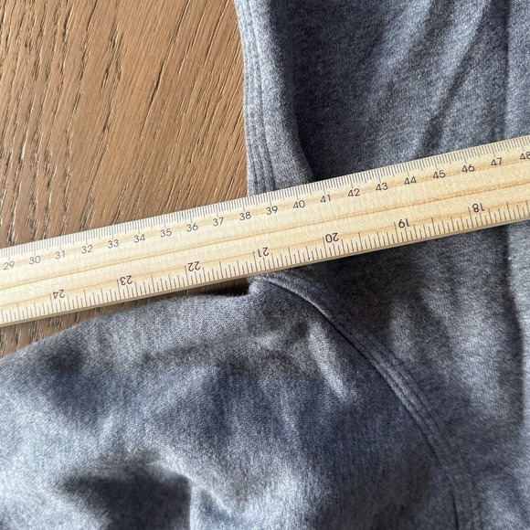 Vintage Nike Zip Up Hoodie Mens M Grey Swoosh Logo Blue Tag Y2K 00s Sweatshirt - Picture 5 of 6